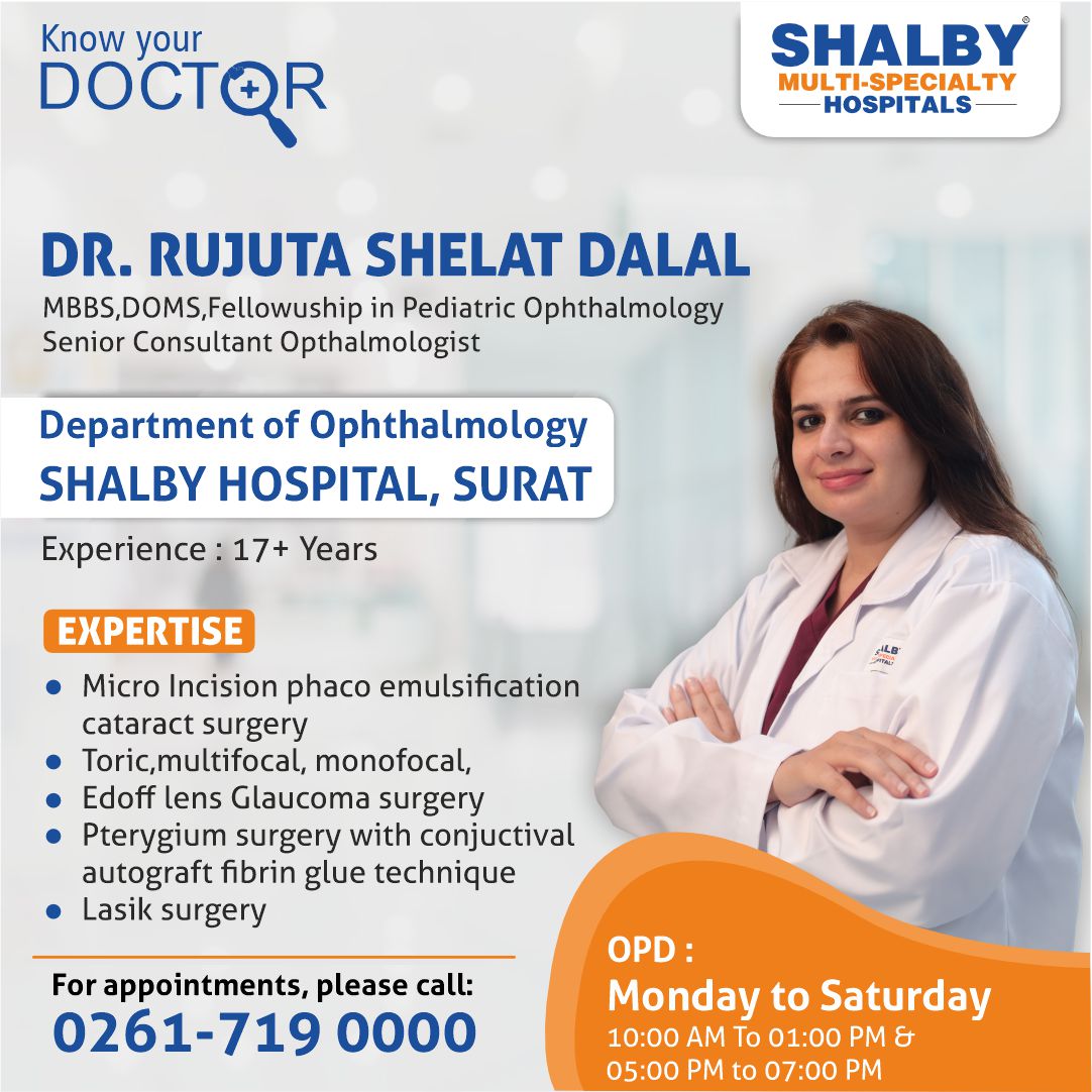 Dr.Roojuta Shelat,Consultant Opthalmologist.