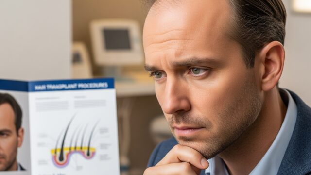 A diverse group of people with healthy, full hair smiling confidently. The background is a clean, modern medical clinic lobby, symbolizing a successful hair restoration journey.