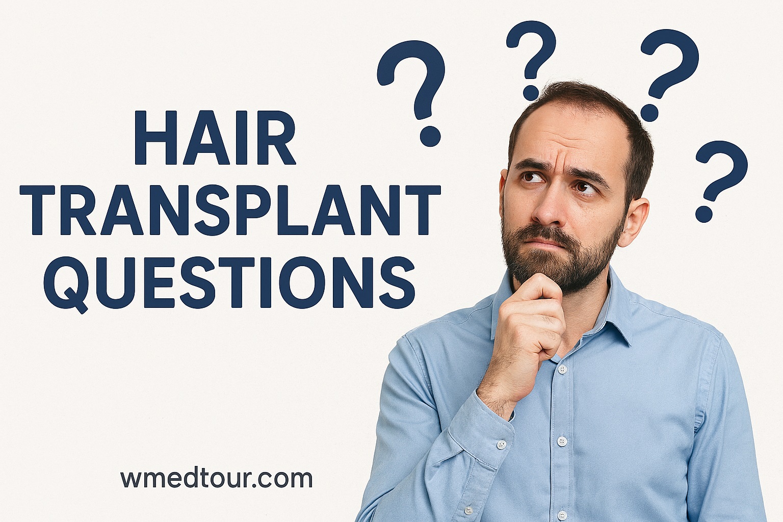 Patient consulting with surgeon about hair transplant questions