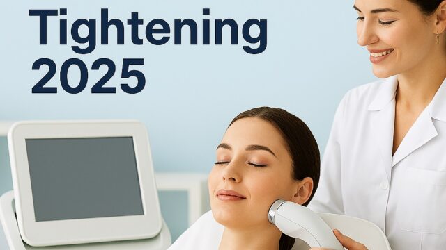 Woman receiving advanced skin tightening treatment in a modern clinic, representing top global destinations for cosmetic care in 2025