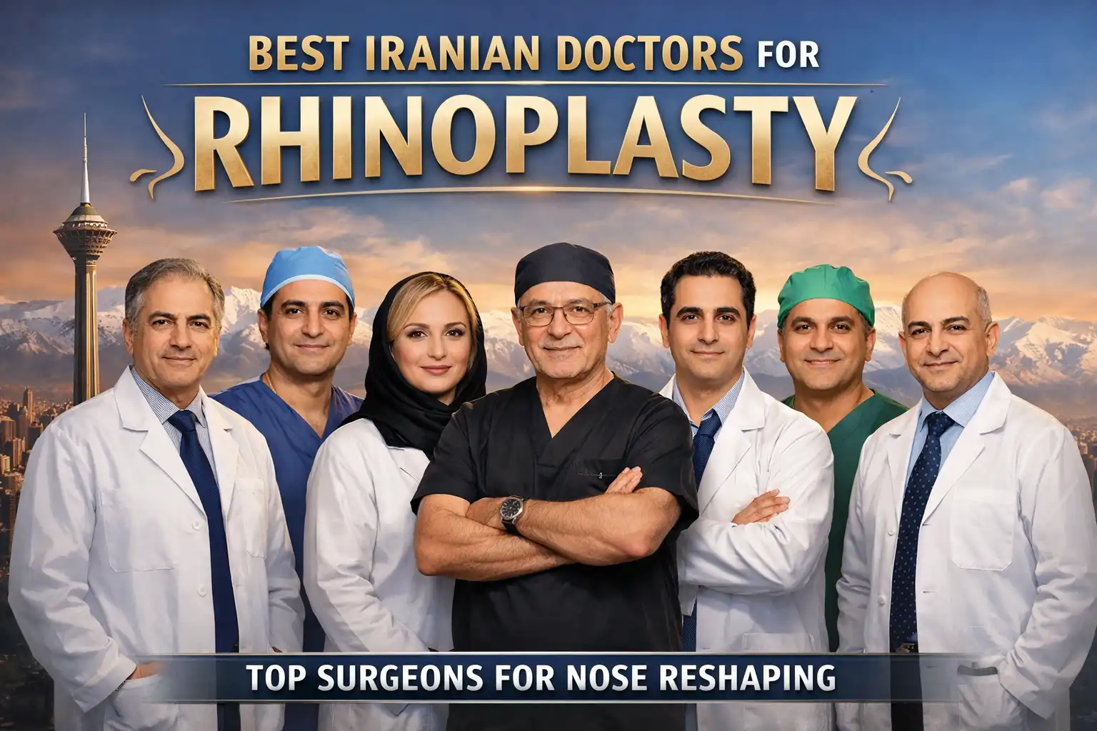 create image for best Iranian doctors for rhinoplasty