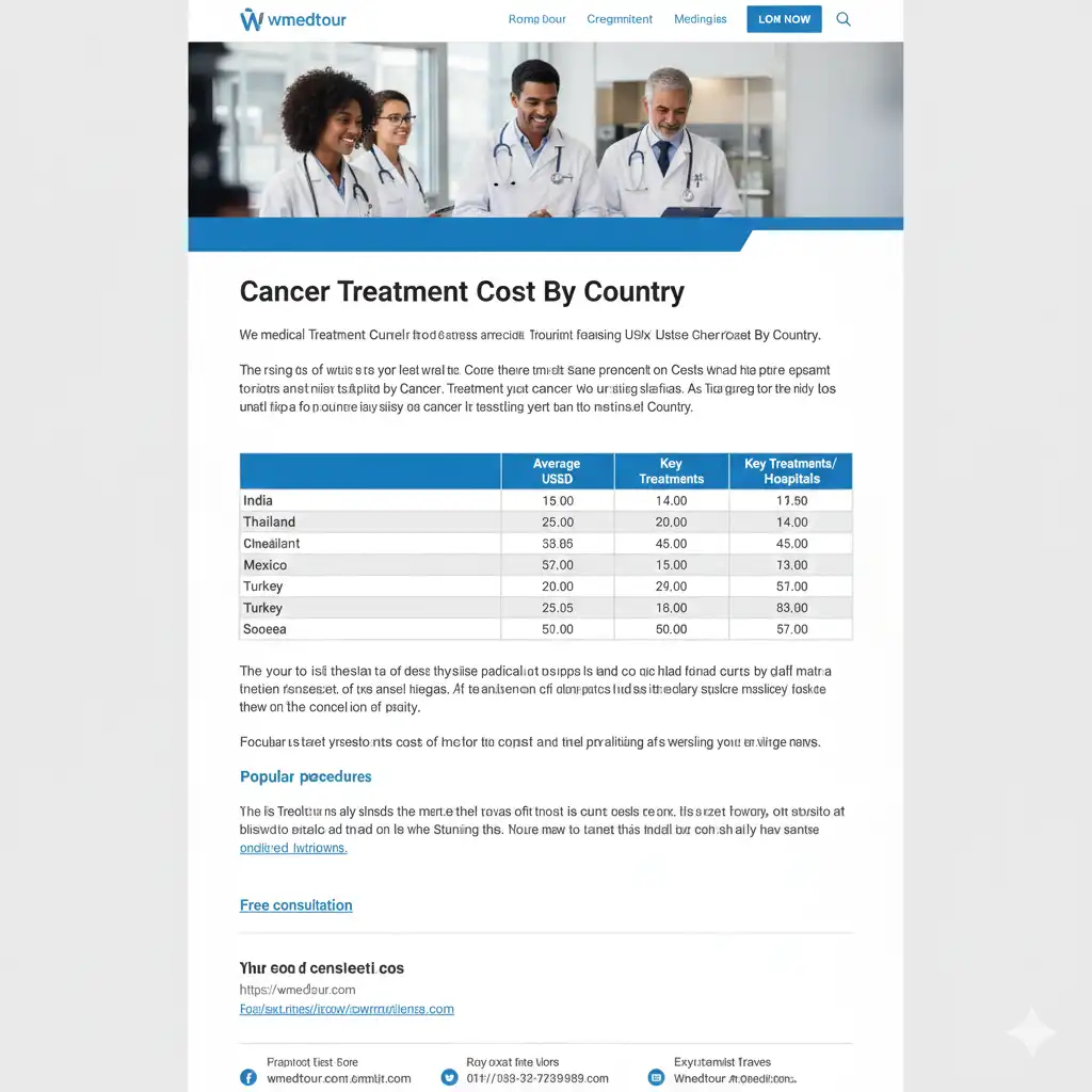 Cancer Treatment Cost by Country