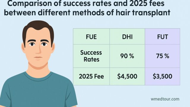 Hair Transplant methods success rate and fee 2025