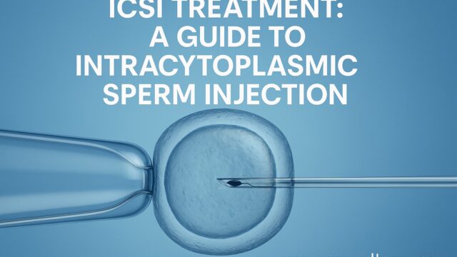 Microscopic view of ICSI procedure showing sperm injection into an oocyte, representing advanced fertility treatment