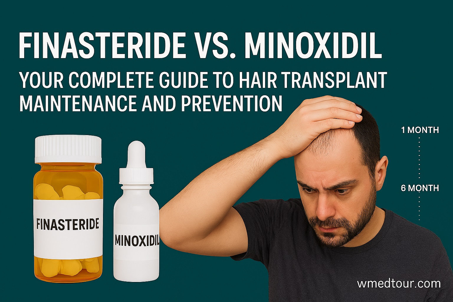 Finasteride vs. Minoxidil – Complete Hair Transplant Maintenance Guide
