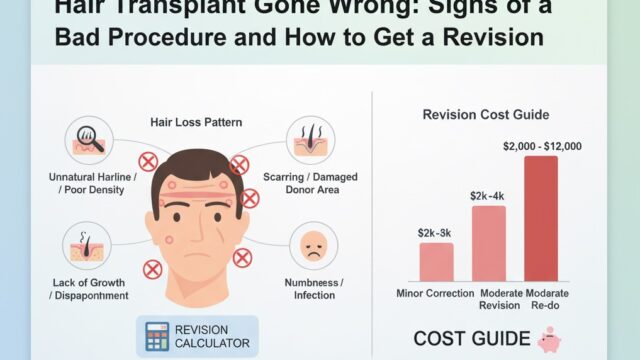 •Hair Transplant Gone Wrong Signs of a Bad Procedure and How to Get a Revision.