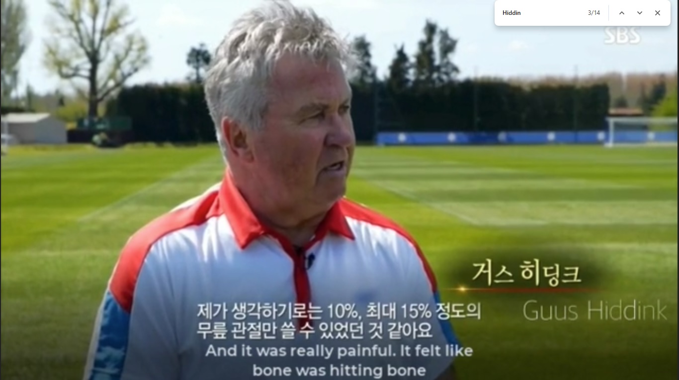 Dutch manager Guus Hiddink discusses his successful recovery from knee cartilage stem cell therapy