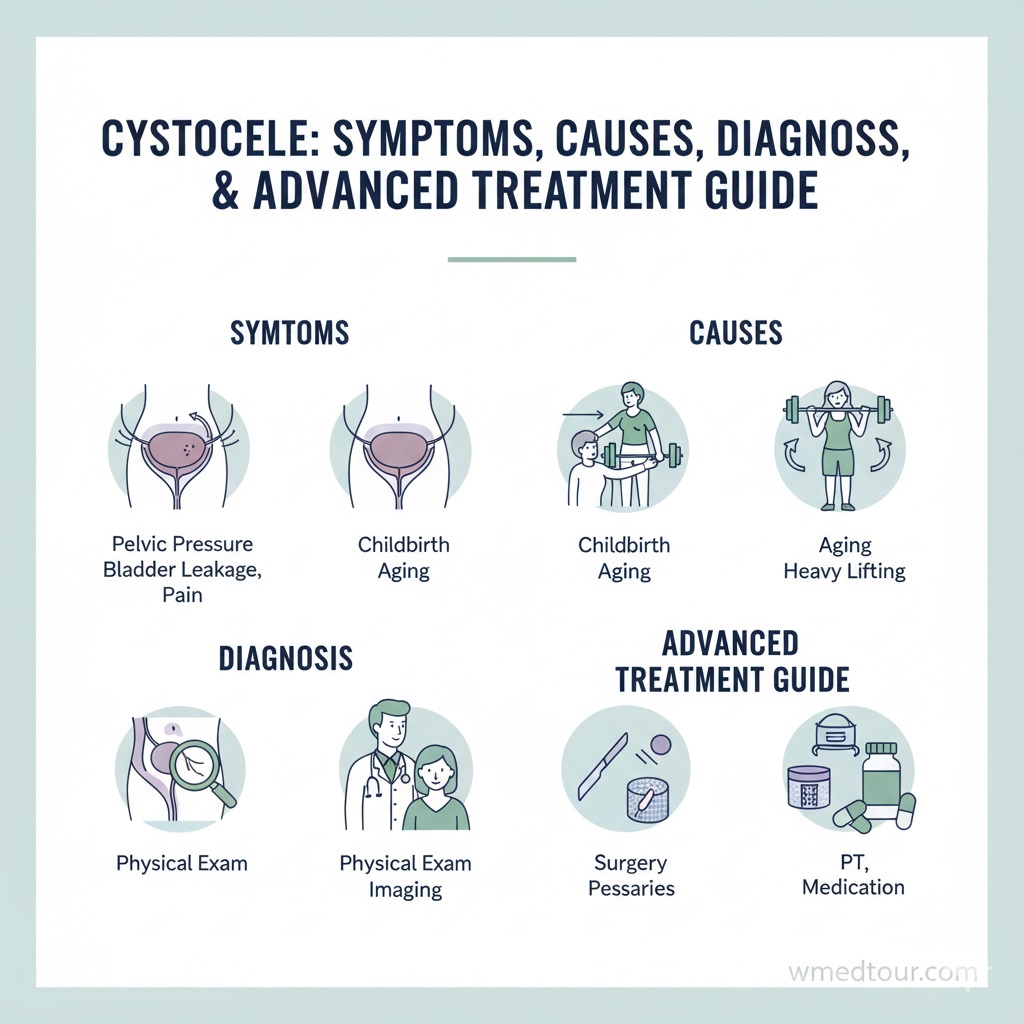 Cystocele Symptoms, Causes, Diagnosis, & Advanced Treatment Guide