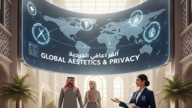 A fertility specialist working in a modern embryology lab with advanced reproductive technology.