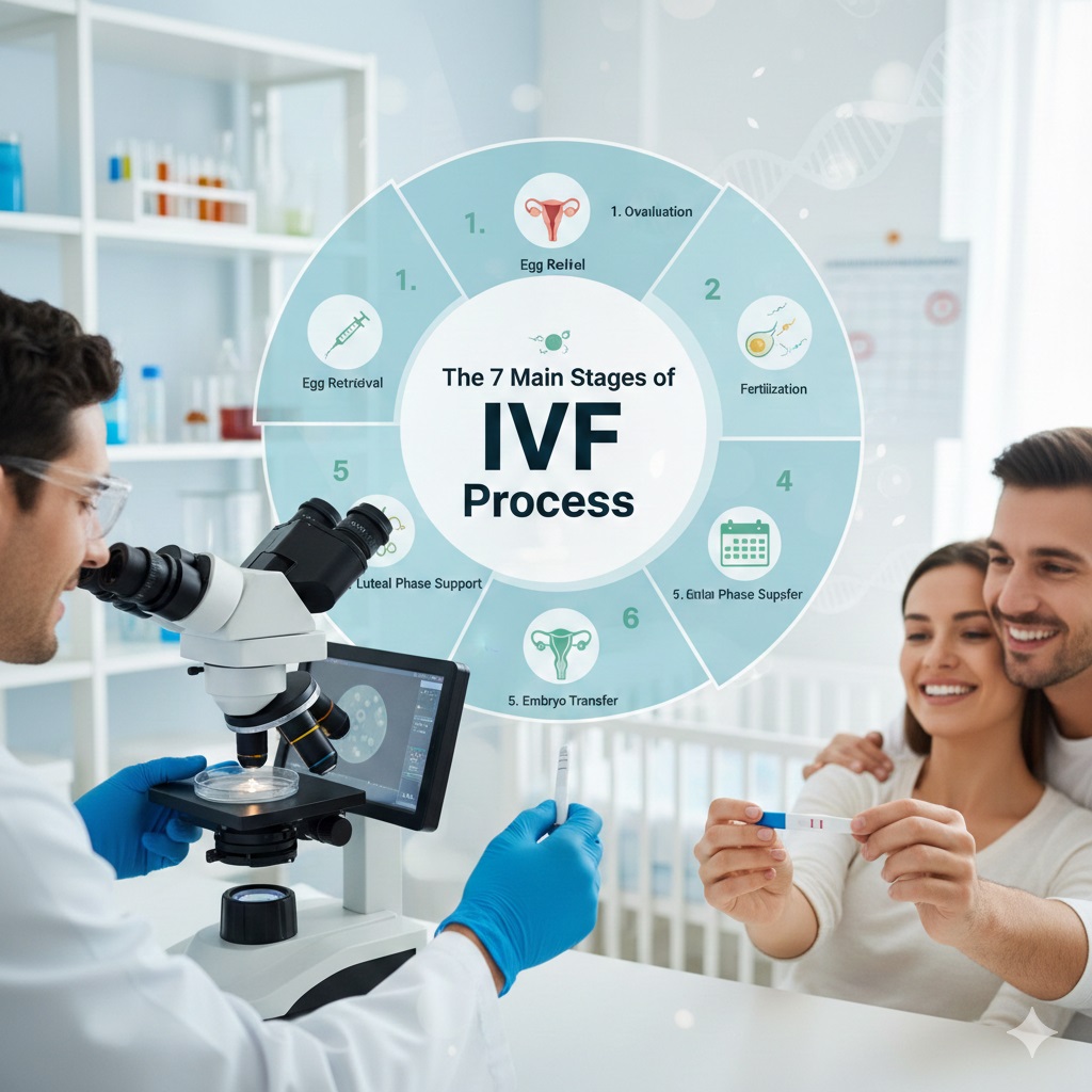 đŹ The 7 Main Stages of IVF Process