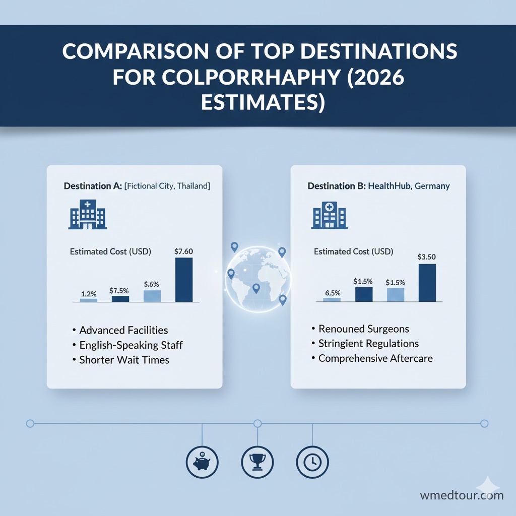 Comparison of Top Destinations for Colporrhaphy (2026 Estimates)